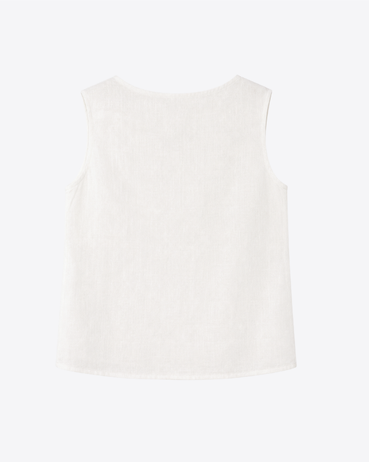 Sleeveless Linen Top